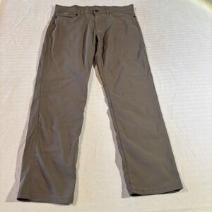 Copper & Oak Mens 34x30 Stretch Performance Tech Pants Brown Olive K2F901